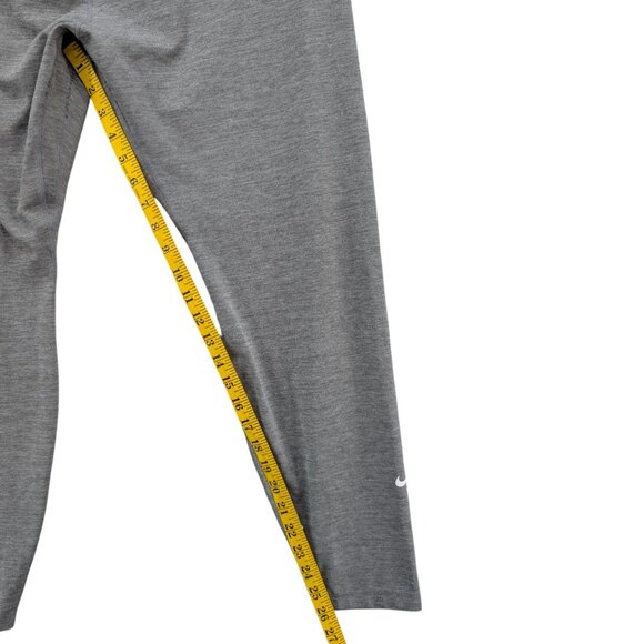 Nike Dri Fit Crop Leggings Womens Light Grey Stretch Pull On Athletic Pant Sz 2X - Picture 8 of 9